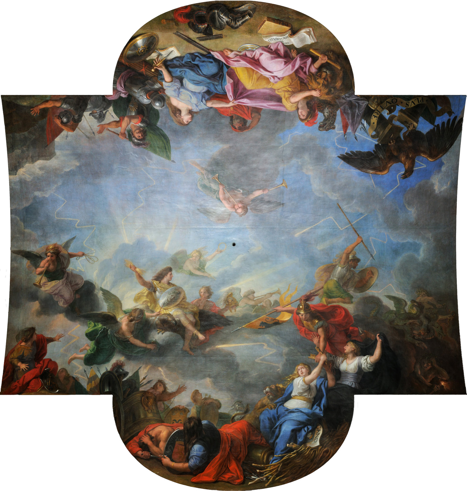 ceilling of the hall of mirrors